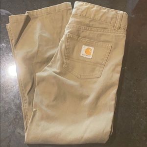 Boys carhartt khaki pants